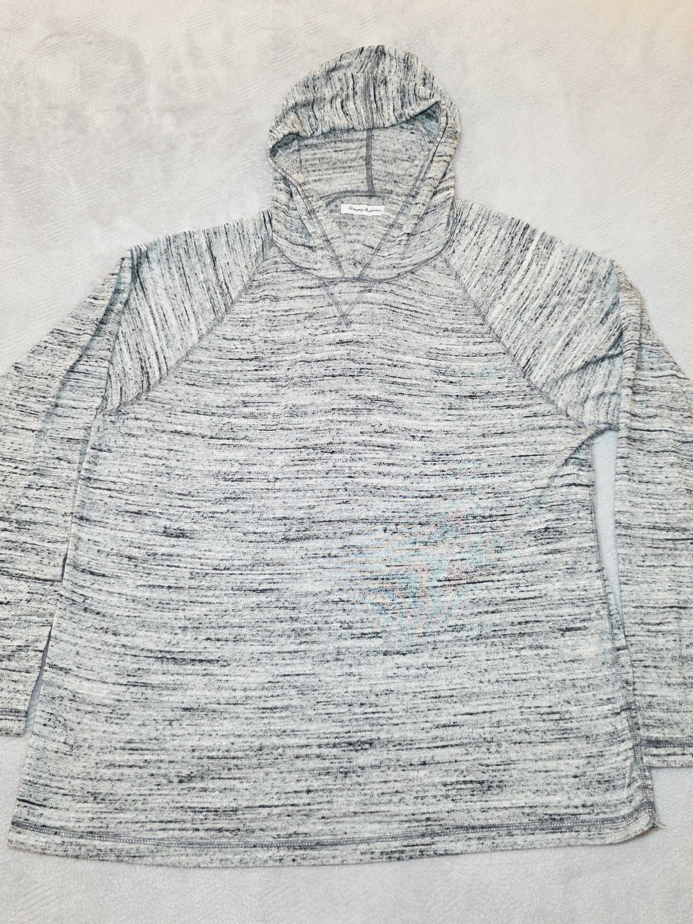 Tommy Bahama Coastal Fog Sweater Hoodie XL Space Dye